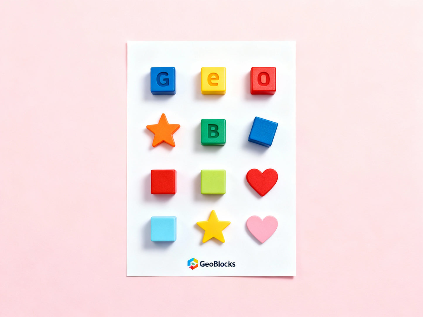 GeoBlocks Sticker sheet